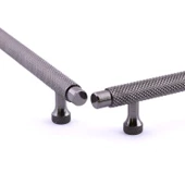 Martin Füme Metal Kulp 160 mm Mobilya Çekmece Mutfak Dolabı Dolap Modern Kapak Kulpları Grip Desen thumbnail 4