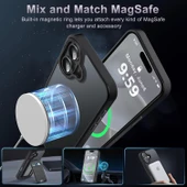 iPhone 16 Uyumlu Kamera Korumalı Magsafe Wireless Şarj Özellikli Mat Silikon Kılıf - 2