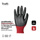 TG1290 Dokunmatik Antistatik A Seviye Kesilme Yırtılma Dirençli Çok Amaçlı İş Eldiveni - 11 Beden - 2