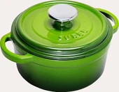 SÜREL DÖKÜM 20 CM DERİN YUVARLAK TENCERE KOYU YEŞİL - 1