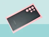 Tkgz - Samsung Galaxy S22 ULTA Arka Kapak Batarya Kapağı - SİYAH thumbnail 1