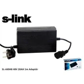 S-Link SL-AKB48 48V 20A Bisiklet Akü Şarj Adaptörü - 1