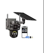VENSA Çift Kameralı 4g Solar Sim Kart Güneş Panelli Güvenlik Kamerası - VN-364G thumbnail 1