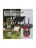 Çift Kameralı Solar Panelli Sim Kart ile Çalışan Alarmlı Yeni Yapay Zekalı Güvenlik Kamerası thumbnail 5