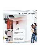 Çift Kameralı Solar Panelli Sim Kart ile Çalışan Alarmlı Yeni Yapay Zekalı Güvenlik Kamerası thumbnail 3