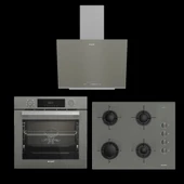 Arçelik Steam Grion Üçlü Cam Ankastre Set - 1