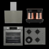 Arçelik Yeni Grion Bakır Telveli Ankastre Set - 1