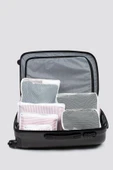6 Parça Valiz Organizer Seti - Pembe Beyaz Çizgili - 3