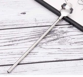 Paslanmaz Metal 2 li Kaşıklı Pipet Fırça Seti - 5