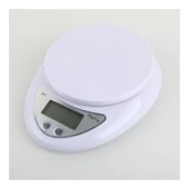 Hazneli Lcd Ekran Hassas Ölçüm Sensörlü 5 Kg Kapasite Dijital Mutfak Terazisi Tartısı - 1