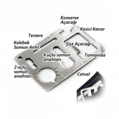 Acil Durum Kartı Survival Kit 11in1 - 2