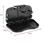 Araç Katlanır Tepsi Koltuk Arkası Katlanır Seyahat İçin Siyah Renk - 5