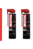 Motul C2 Zincir Yağlama Spreyi 400 ml – Chain Lube Road | 2'li Set | O-Ring & X-Ring Uyumlu Zincir Yağı - 1