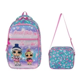 İlkokul Çantası Lol 2'li Set 40*30 Cm Beslenme Çantası Ortopedik Sırt Çantası Kız Çocuk - 6
