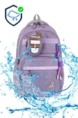 Unisex Lise Sırt Çantası Ortaokul Sırt Çantası 45*32 Cm Anahtarlık Cüzdan Hediyeli - 10
