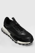Lufian Henry Erkek Hakiki Deri Klasik Sneaker Siyah 111230265 - 2