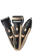 ASTRA RD-6360 - 3 Başlıklı Özel Seri Titanyum Pro Edition Saç Sakal Burun Kılı Alma Tıraş Makinesi - 1