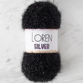 LOREN SILVER SİYAH EL ÖRGÜ İPİ - RS1001 - 34093 thumbnail 1