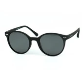Di Caprio DC4027BLACK Yuvarlak Oval Mat Siyah Polarize Camlı Unisex Güneş Gözlüğü - 1