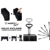 Plaj/Bahçe/Kamp Arabası - Madfox Voyager Katlanabilir - Siyah - 547268 - 5