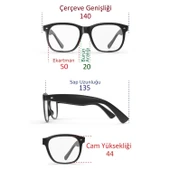 Di Caprio DC4024BLACK Kare Model Premium Çerçeve Polarize Camlı Unisex Güneş Gözlüğü - 3
