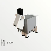 Minecraft Çiftlik Set Steve Alex Köylü Arı Tavuk Koyun İnek Keçi At - 8