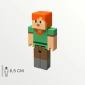 Minecraft Çiftlik Set Steve Alex Köylü Arı Tavuk Koyun İnek Keçi At - 3
