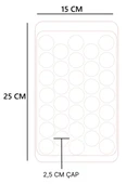 33 Lü Kapaklı Küre Buz Kalıbı Yuvarlak Buz Kalıbı Küre Buzluk - 4