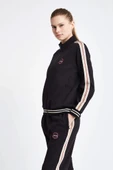 Lescon 24NTBV002120-633 Siyah Kadın Fermuarlı Sweatshirt - 2