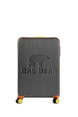 Bad Bear Logo Suitcase 23.01.80.001KG Koyu Gri Büyük Boy Tekerlekli ABS Valiz 95 Lt. thumbnail 6