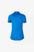 Nike W Academy 21 Polo CV2673-463 Mavi Kadın Polo Yaka Tişört - 3