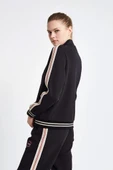 Lescon 24NTBV002120-633 Siyah Kadın Fermuarlı Sweatshirt - 4