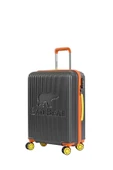 Bad Bear Logo Suitcase 23.01.80.002KG Koyu Gri Orta Boy Tekerlekli ABS Valiz 64 Lt. - 1