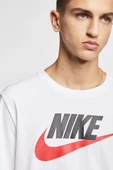 Nike M Nsw Tee Icon Futura AR5004-100 Beyaz Erkek T-Shirt thumbnail 4