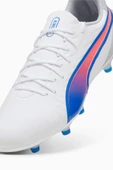 Puma King Match FG/AG 107863_02 Beyaz & Mavi & Kırmızı Futbol Kramponu - 7