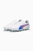 Puma King Match FG/AG 107863_02 Beyaz & Mavi & Kırmızı Futbol Kramponu - 5
