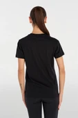 hummel T-Te Elemental Logo Cotton Tee Siyah Kadın T-Shirt - 3