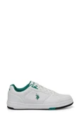 U.S. Polo Assn. Presto 4PR 101812437 Beyaz & Yeşil Erkek Günlük Spor Ayakkabı - 1