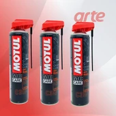 Motul C3 Chain Lube Off Road Zincir Yağlama Spreyi 400 ml | 3'lü Set | - 1