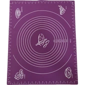 Mucit Home  Silikon Hamur Açma Matı Büyük Boy Mor Renk - 1