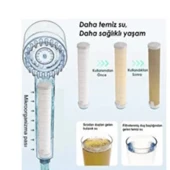 Mucit Home  3 Fonksiyonlu Start Stop Tuşlu Filtreli Basınçlı Masaj Etkili Duş Başlığı - 4