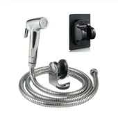 Mucit Home  Krom Tabancalı Taharetmatik Musluk Seti Spiral Hortumlu - 3