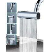 Mucit Home  Tasarruflu 4 Modlu Şelale Ayarlanabilir Musluk Başlığı Mutfak Banyo Perlatör Evye Lavabo Bataryası - 1