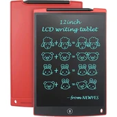 T12 Kırmızı Writing Tablet Lcd 12 Inç Dijital Kalemli Çizim Yazı Tahtası - 3
