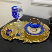 Mucit Home  Bulut Model  Gold Sunum Tepsi - 1