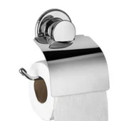 Mucit Home  Yapışkanlı Metal Kapaklı Tuvalet Kağıtlık Vantuzlu - 1