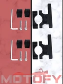 MOTOSİKLET SİS FARI MONTAJ APARATI TAKIMI ALÜMİNYUM thumbnail 3