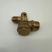 Sessiz Yağsız Kompresör Çekvalfi Çift Girişli 1/2 - 3/8 - M10x1 - 5