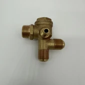 Sessiz Yağsız Kompresör Çekvalfi Çift Girişli 1/2 - 3/8 - M10x1 - 8