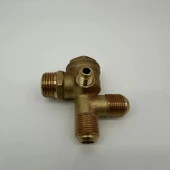 Sessiz Yağsız Kompresör Çekvalfi Çift Girişli 1/2 - 3/8 - M10x1 - 7